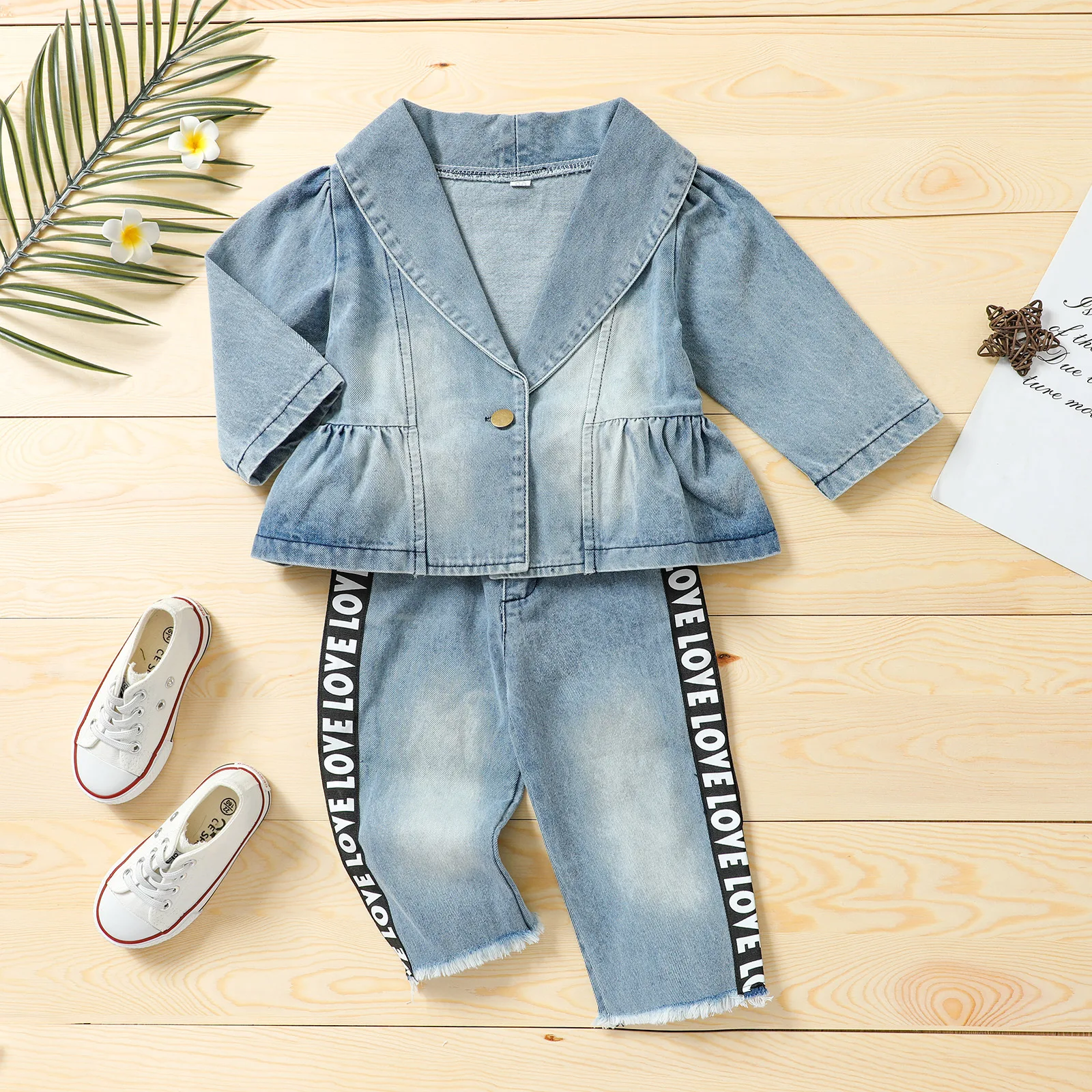 Spring Autum Baby Boy Boutique Clothing Set Fashion Boys Denim Jacket And  Pants 2 Piece Outfits Kids Bebes Girls Suits 2-9 Years - Children's Sets -  AliExpress