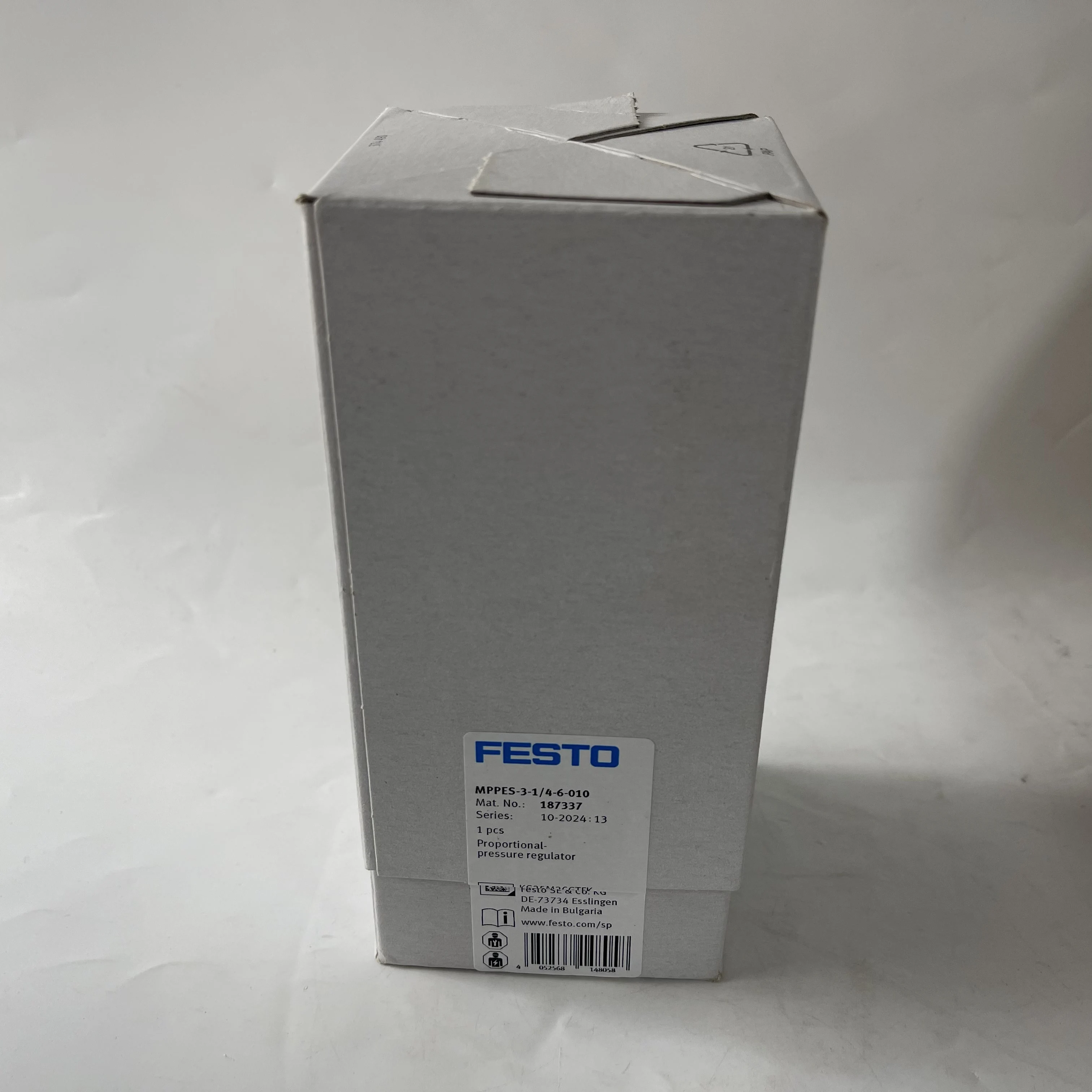 FESTO Proportional Pressure Regulator MPPES-3-1/4-6-010 187337 FESTO Proportional Pressure Regulator MPPES-3-1/4-6-010 187337
