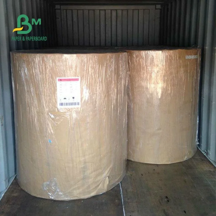 80gsm Brown Test Liner Fluting Paper Corrugated Kraft Paper Roll