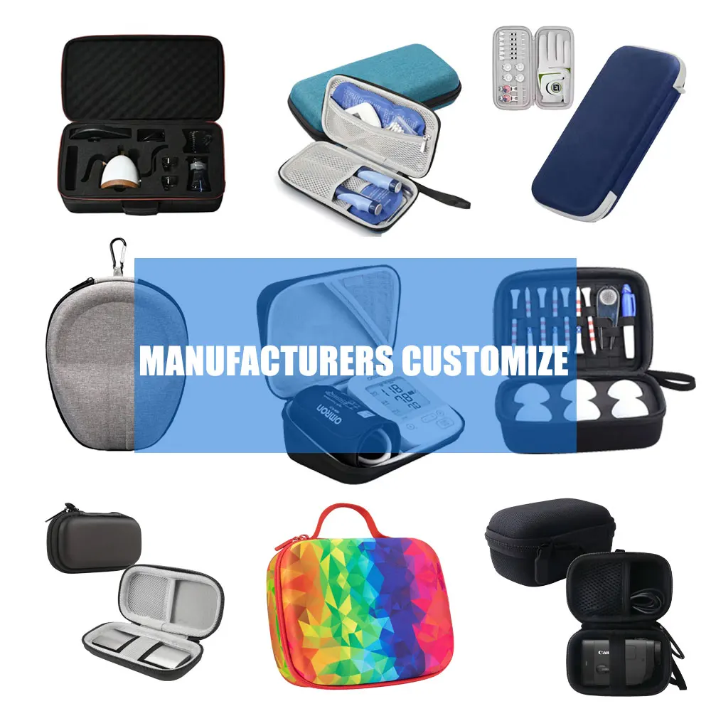 ODM Eco-Friendly Custom Logo Waterproof Travel Medical Digital Eva Carrying Accessories Case Box PU Eva Hard Shell Case