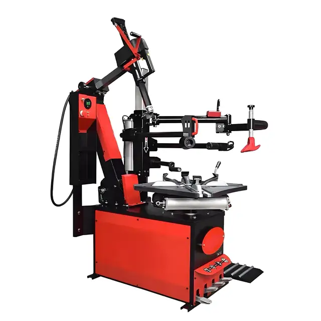 Max 12-28" rim Luxury Auto tire changer Lean back Fully automatic car tire dismantling machine swing arm wheel changing machine