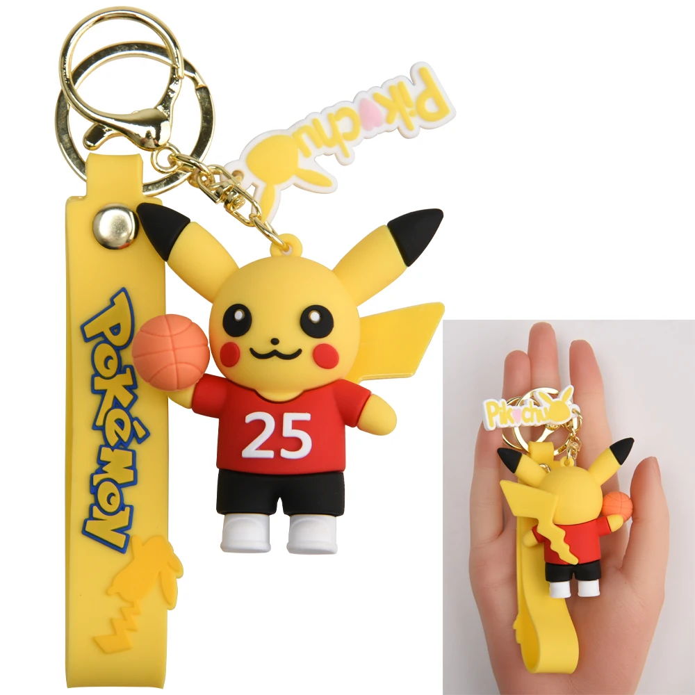 Cute Kuromi Melody Sanrio Keychain Kawaii Cartoon Frog Pudding Dog Penguin Women Bag Pendant Key