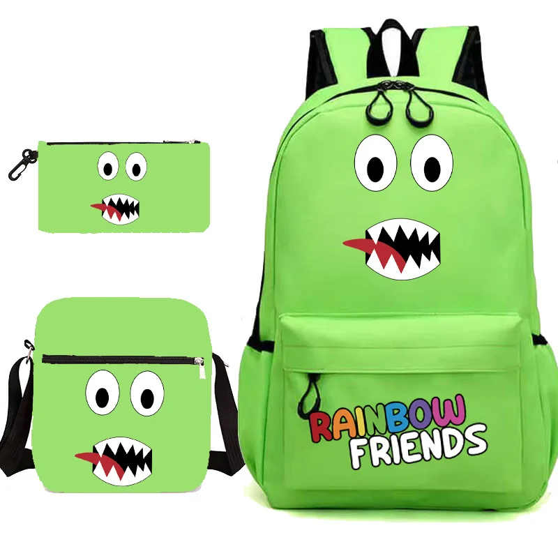 Rainbow Friends Blue Green Fabric Backpack 