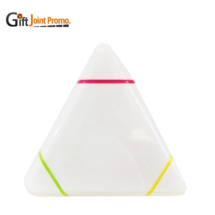 Promotional Custom LOGO 3 Colors Triangle Highlighter