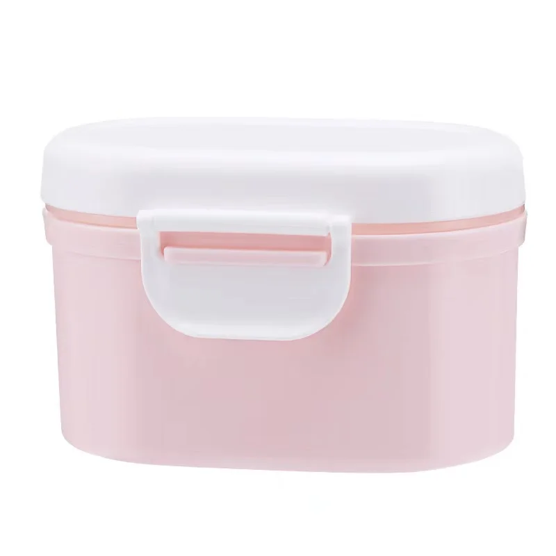 Wholesale portable plastic food grade pp milk powder box for baby snack storage box