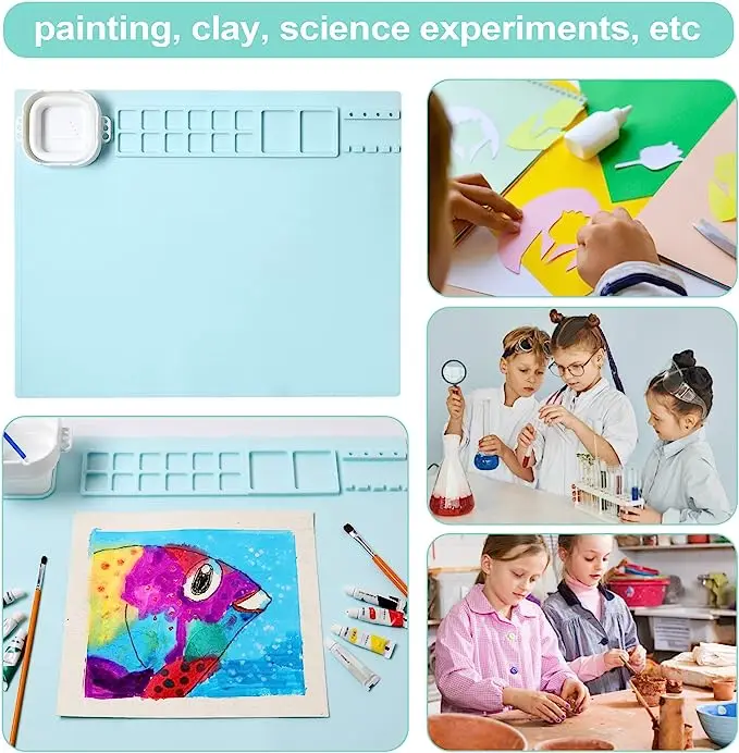 Fast Delivery Bpa Free Thick And Strong Diy Rubber Craft Mat With Cup