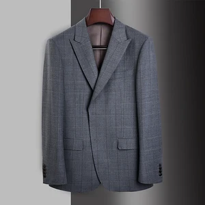 Mens Groom Wedding Suit Jacket Business Formal Wear Workwear Interview Suit Fall Wedding Jacket Mens Suit Jacket