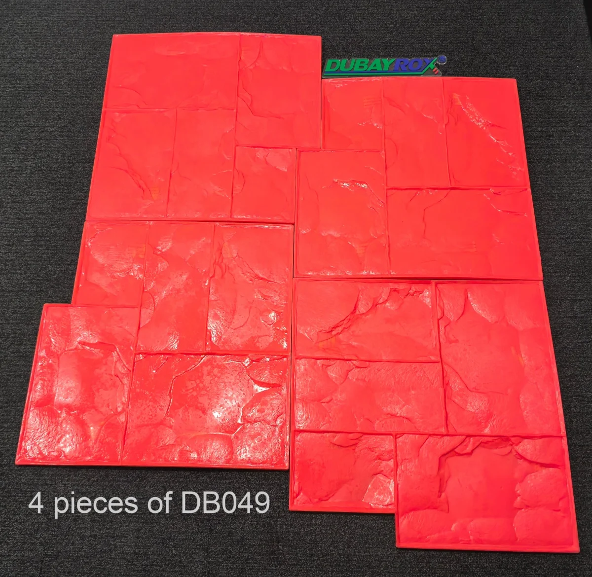 Concrete Stamp Mat Rubber Molds Decorative Garden Floor Stamped Concrete Paving Imprint