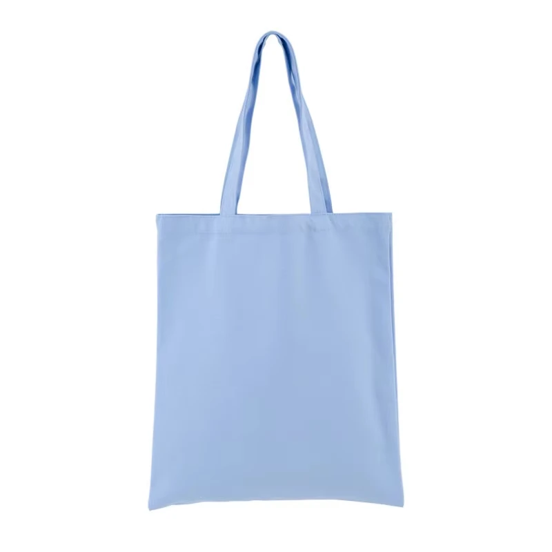 Wholesale Color College Plain Reusable Small Grocery Shopping Cloth Bag Cotton Canvas Totes Bags details