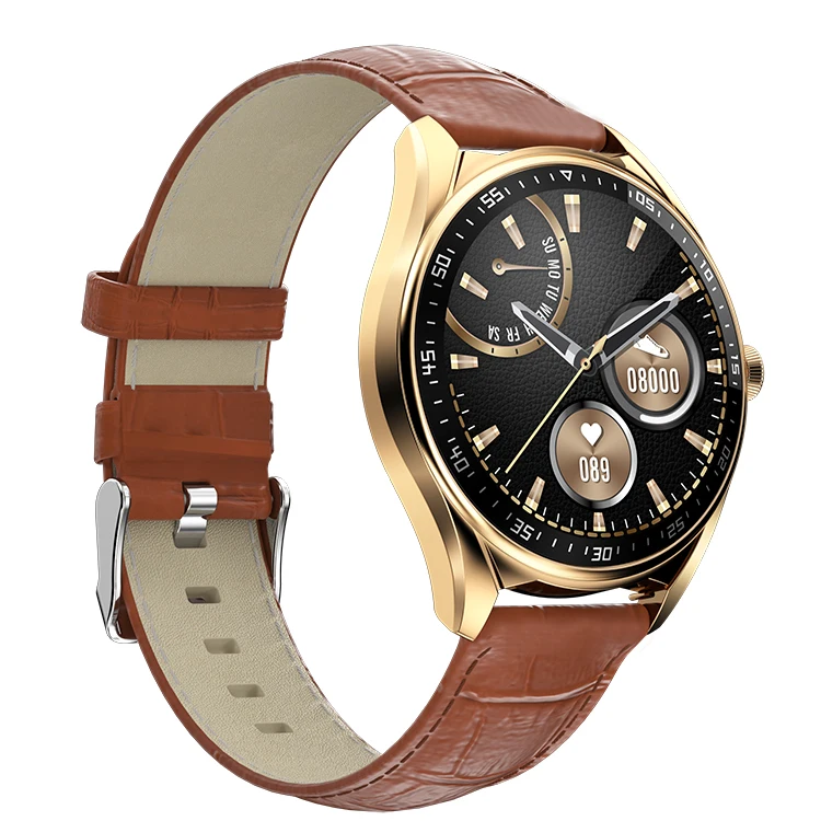 Full Touch Screen Round Smart Watch E16 Ip67 Waterproof Blood Pressure Heart Rate GPS Tracking Phone Call Smartwatch