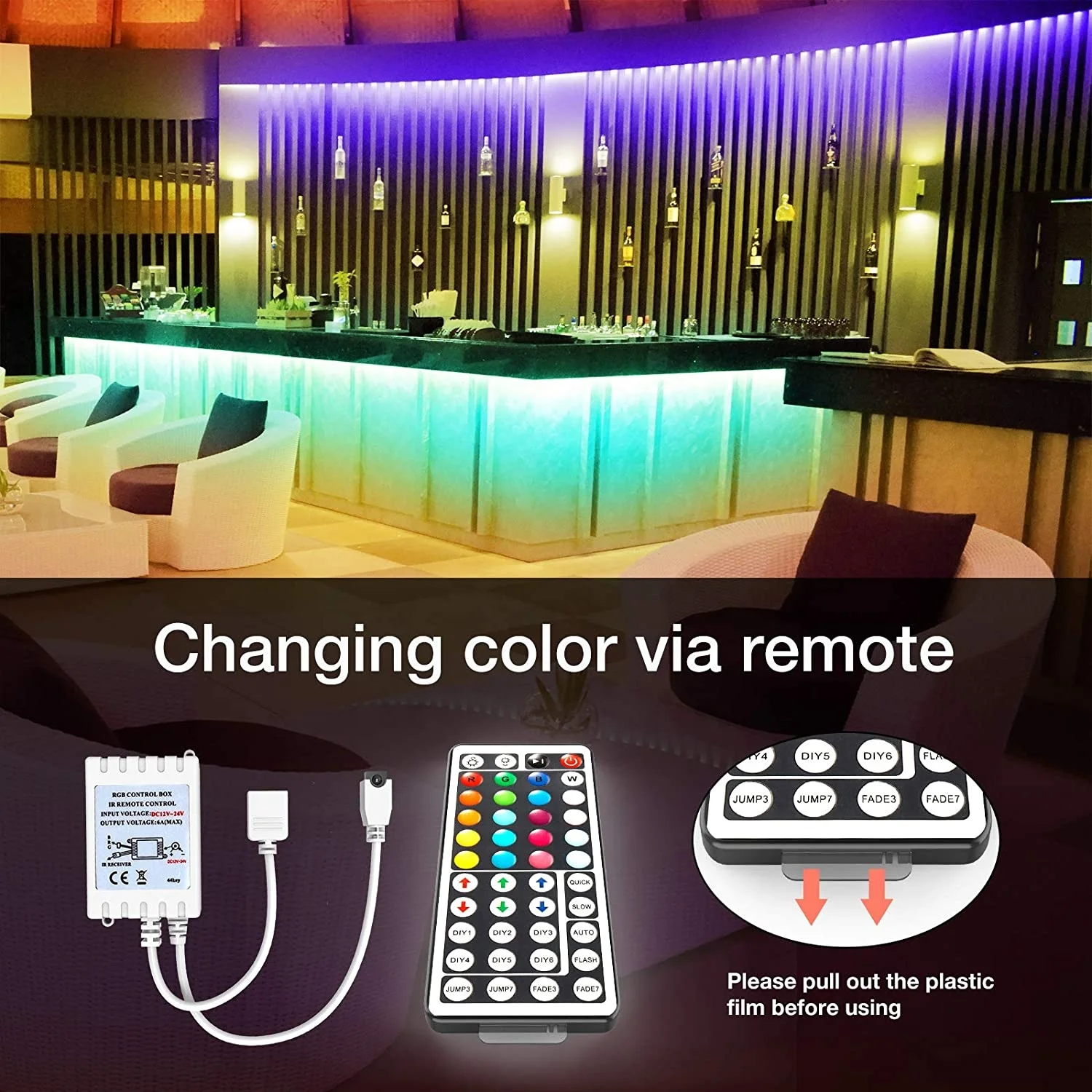 Alexa Google Sound Activated 100ft 30M 5050 12V RGB Gaming Room Decoration Wifi Tuya Smart LED Strip Light