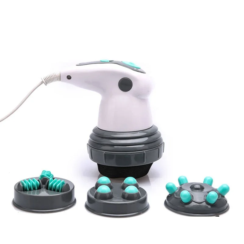 4 in 1 Vibrating Electric Body Slimming Weight Lose Fat Burning Handheld Back Neck Massager Hammer with Infrared for Pain Relief