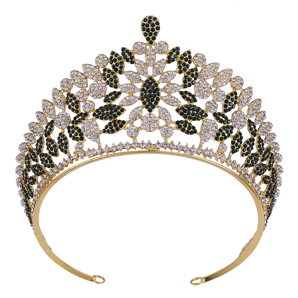 Baroque LED Light Tiaras Crystal Rhinestone Wedding Hair Accessories Crown US