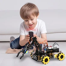 Remote Start Robotics Module Robotlinking ESP32 Smart Car & 5DOF Robot Arm Kit - Educational Arduino ...
