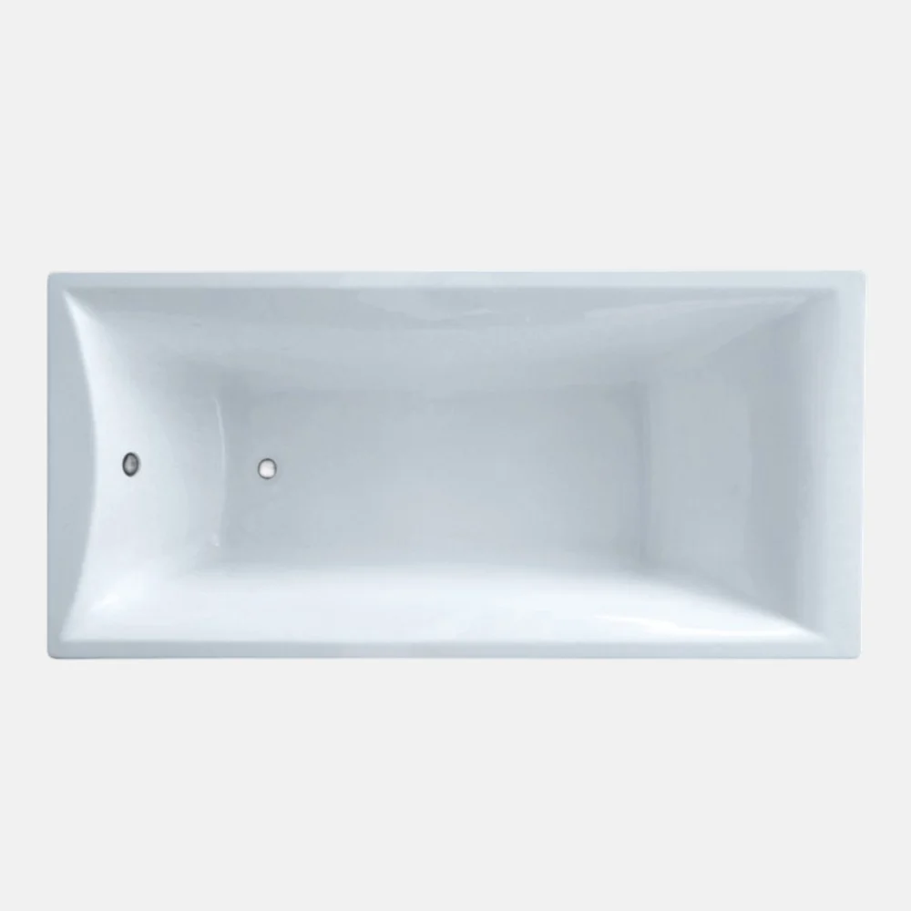 Classic 45 Inch CUPC Deep Soaking Oval Bathtub Alone Solid Surface Center Drain Glossy White Adult Acrylic Freestanding Bath Tub