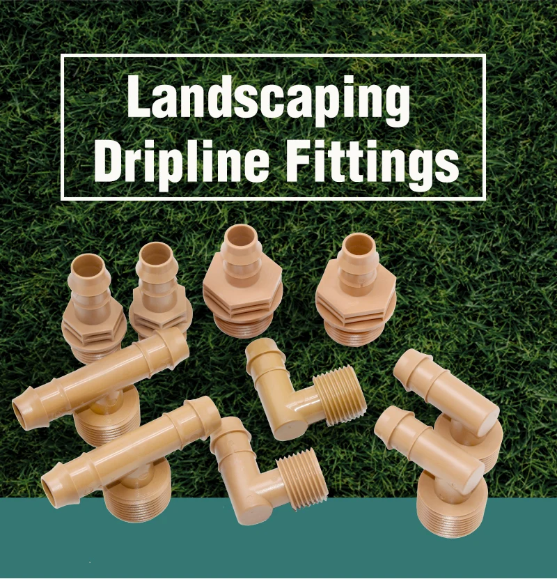 Drip Irrigation Npt Plastic Tee Compression Barbed Tube Connector 3/8 ...