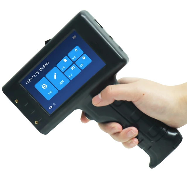 Willita Intelligent Upgraded Handheld Inkjet Printer Gun with 5.6 Inch LED Touch Screen Quick-Drying Inkjet Coding Machine