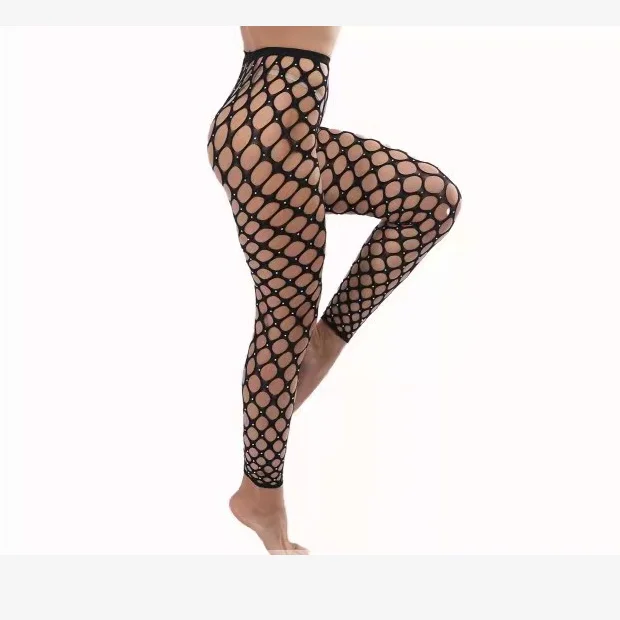 Sexy Women's Tights Fishing Net Stockings Thin Transparent Stockings  Splicing Rhombic Grid Mesh Fishing Net Sexi Tights Stocking - AliExpress