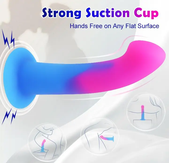 Curved Shaft and Balless G Spot Liquid Silicone Dildo Vibrator Anal Sex  Toys Vibrating Fantasy Lifelike Dildo for Women Men