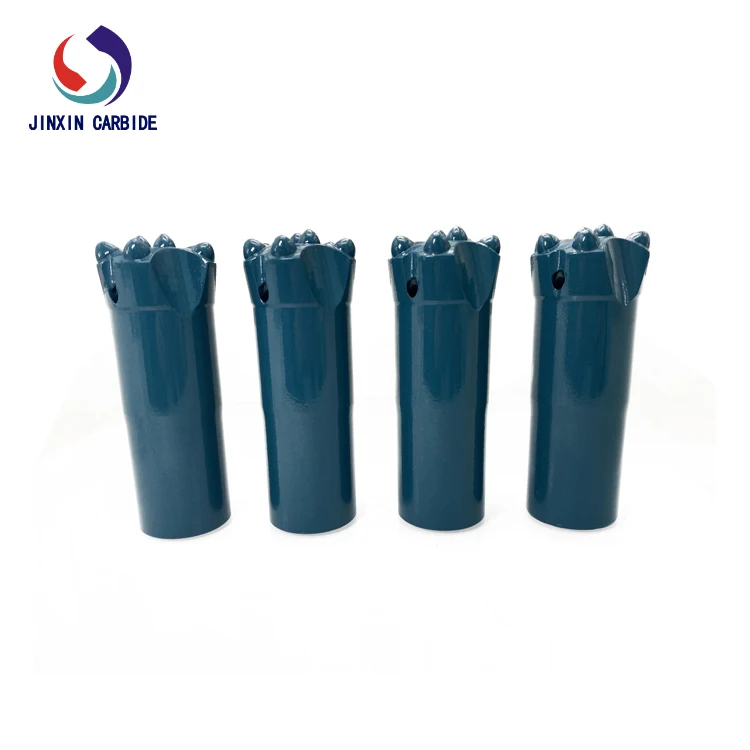 
 Tapered Threaded Button Rock Drill Bit For Water Well Limestone Aluminium