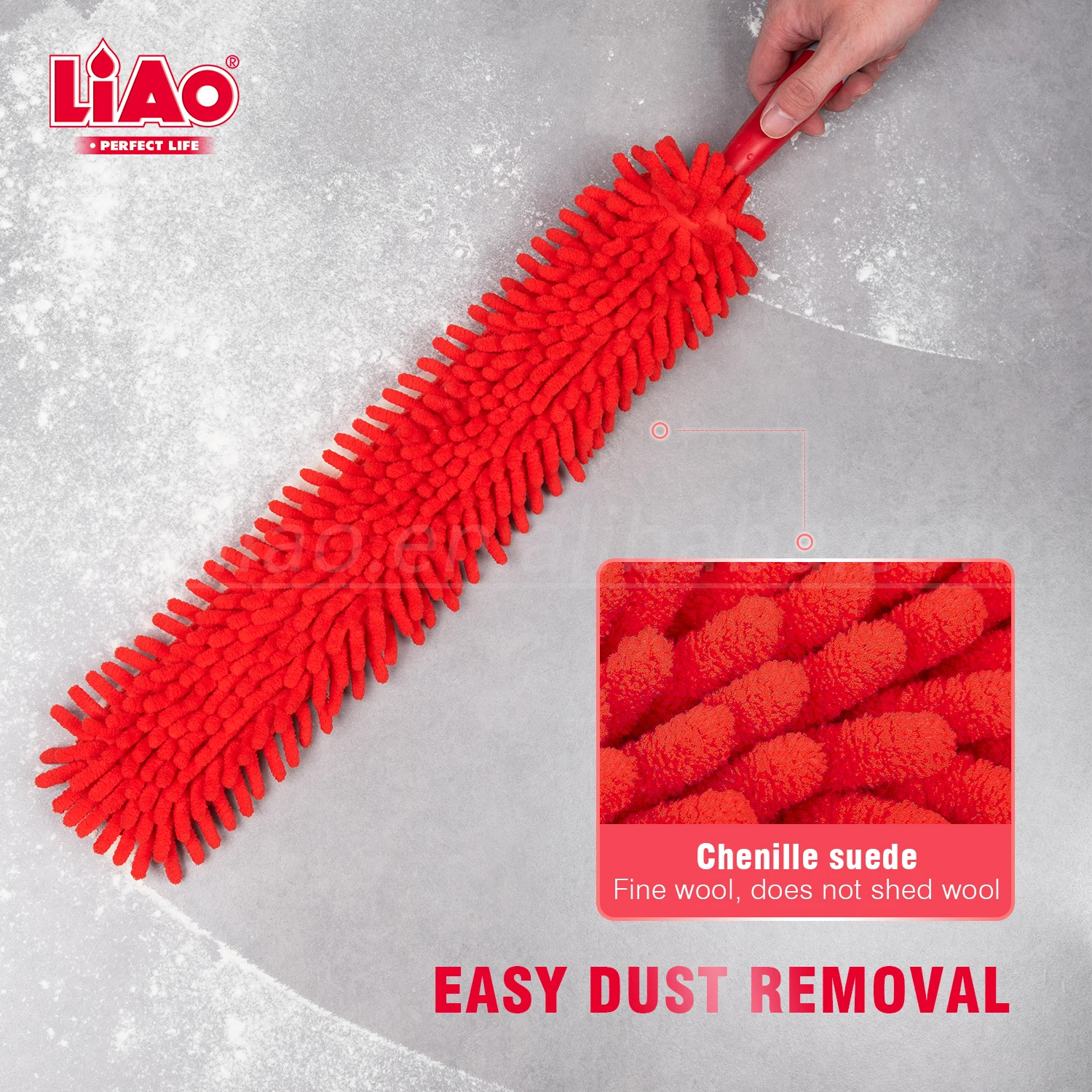 LiAo Extendable Multifunctional Telescopic Microfibre Cleaning Brush Long Handle Home duster