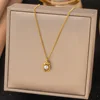 ah362-pea necklace gold