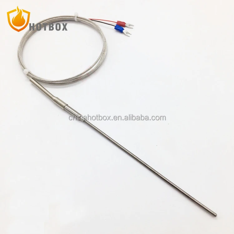 K Type Temperature Sensor Armoured Needle Type Thermocouple with Plug