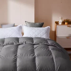 Hotel Home Thick Warm Soft Breathable Quilted Duvet White Duck Goose Feather Down Polyester Fill High Quality Bedding