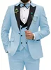Light blue suit vest and dress pants