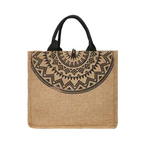 Heavy Duty Wholesale Market Grocery Tote Shopping Gifts Jute Bag Burlap