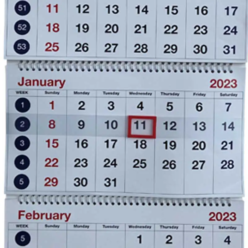 Печать на заказ компания сложенный 2024 2025 вертикальный 3 месяца страницу настенный