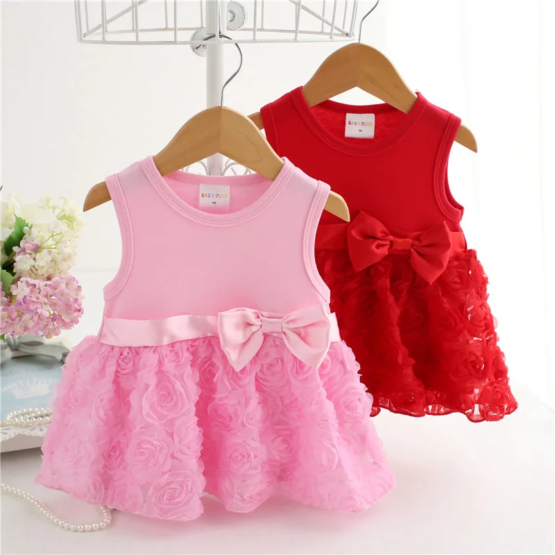 Летнее платье без рукавов, до колена, с цветочным принтом и бантом, 2020