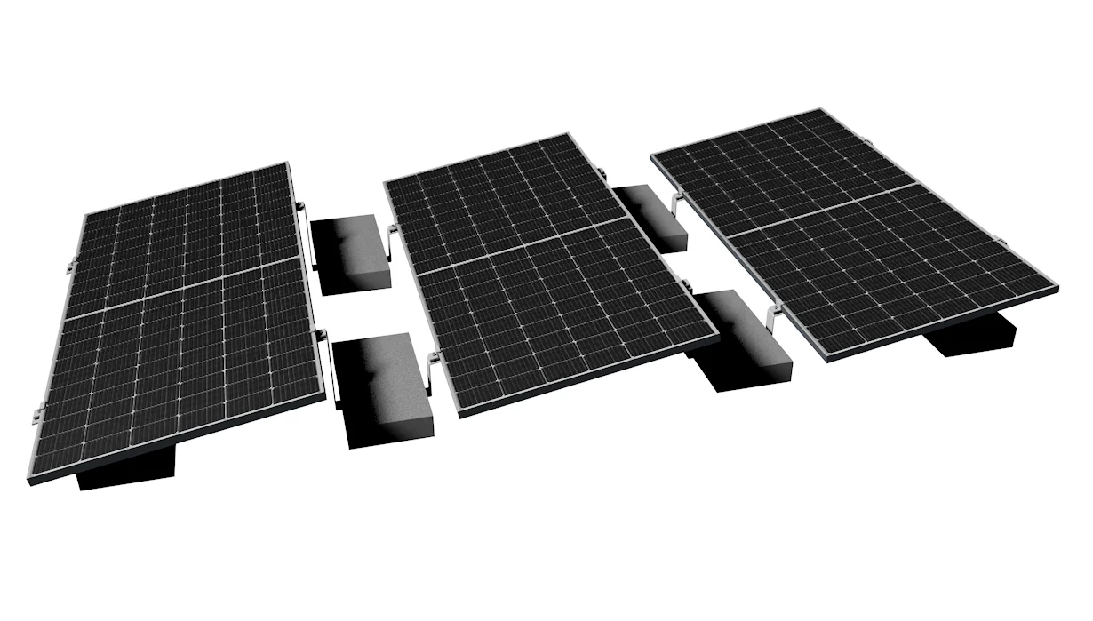 Supersolar Flat Roof Ballast Solar Mounting Rack 1mw - Buy Flat Roof ...