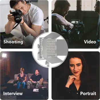Neewer Professional Metal BiColor LED Video Light for Studio, YouTube, Product Photography, Video Shooting, Durable Metal detail image