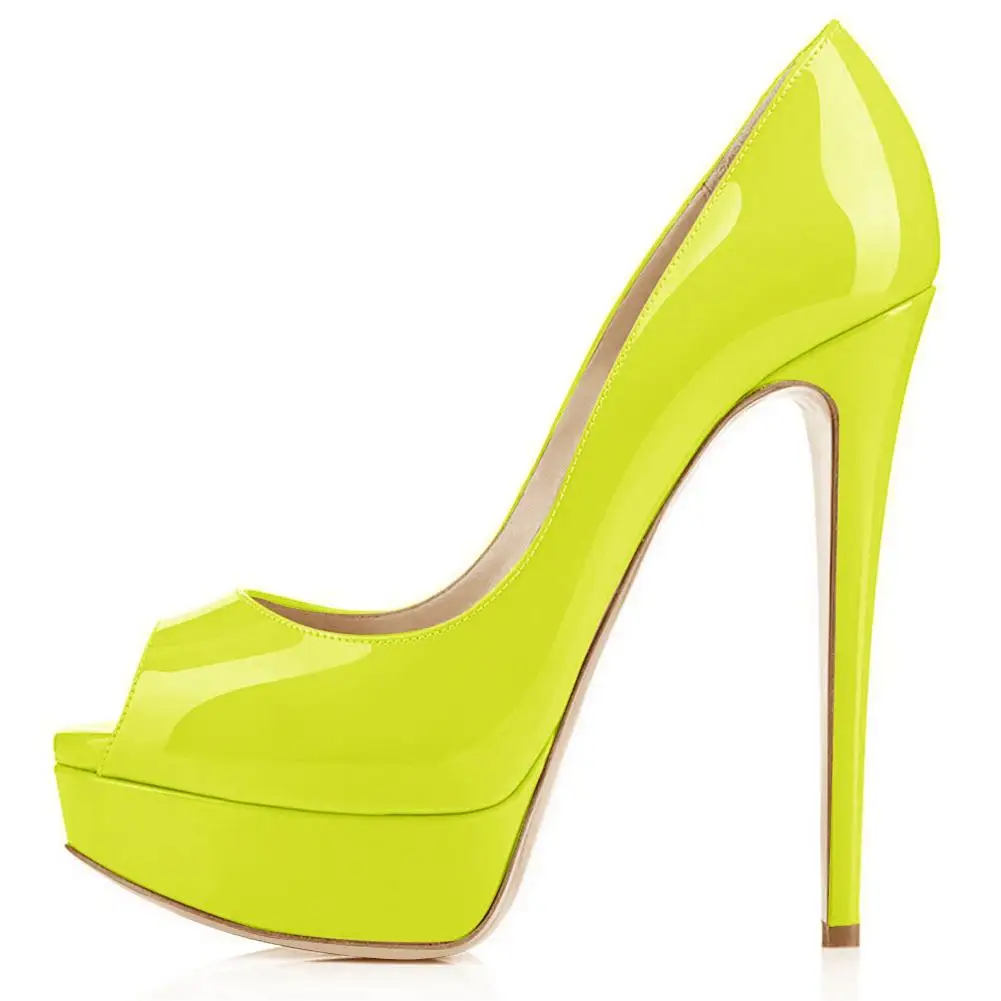 lemon platform heels
