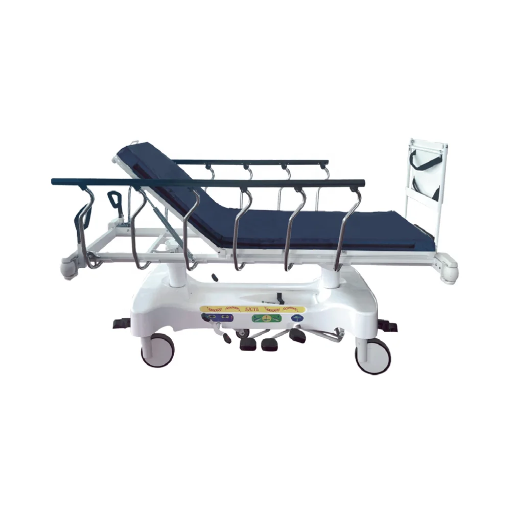 Clinical Transfers Multi-Axis Hospital Bed -15~+15 Tilt Segmented Adjustment Metal Construction Modern for Hotel School Use 6