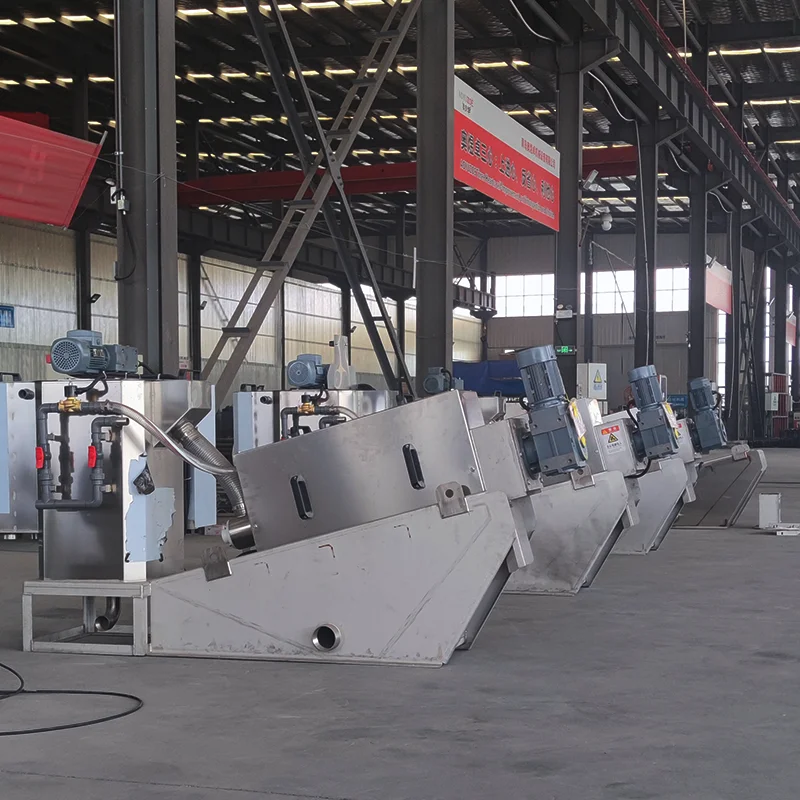 Screw Filter Press Machine Wastewater Treatment Sludge Dewatering ...