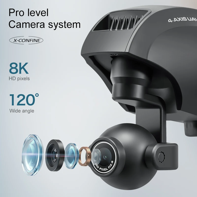 Drone 4K HD Camera X-Confine Airplane Toys with Camera