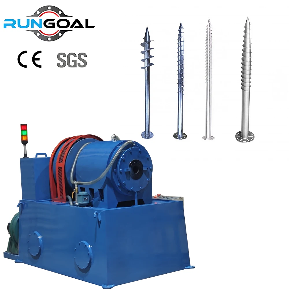RUNGOAL Industrial Spiral Pile Pipe Swaging Machine for Construction Works