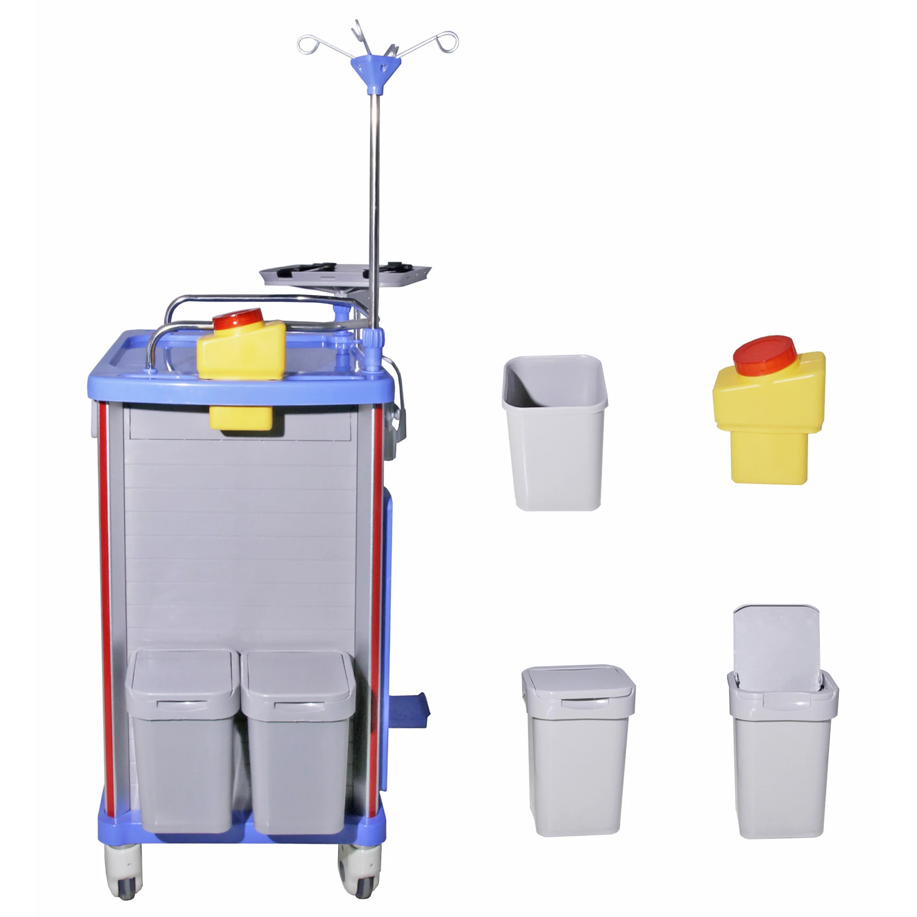 Hospital Clinic Medical Emergency Multifunction Crash Cart,Abs