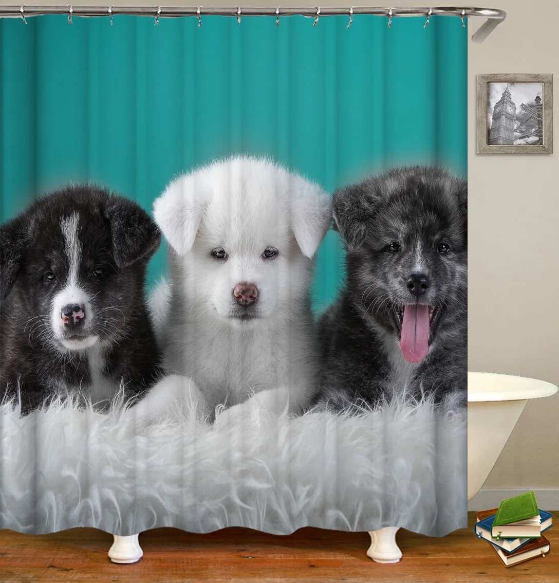 80-180 cm breedte x 180/200 cm druppel 3D grappige kat hond polyester