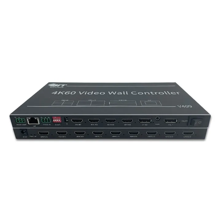 Bitvisus Professional Audio Video & Lighting 4K Video Wall Controller HD HDMI Matrix 3D IR Remote Control Multi Screen Display