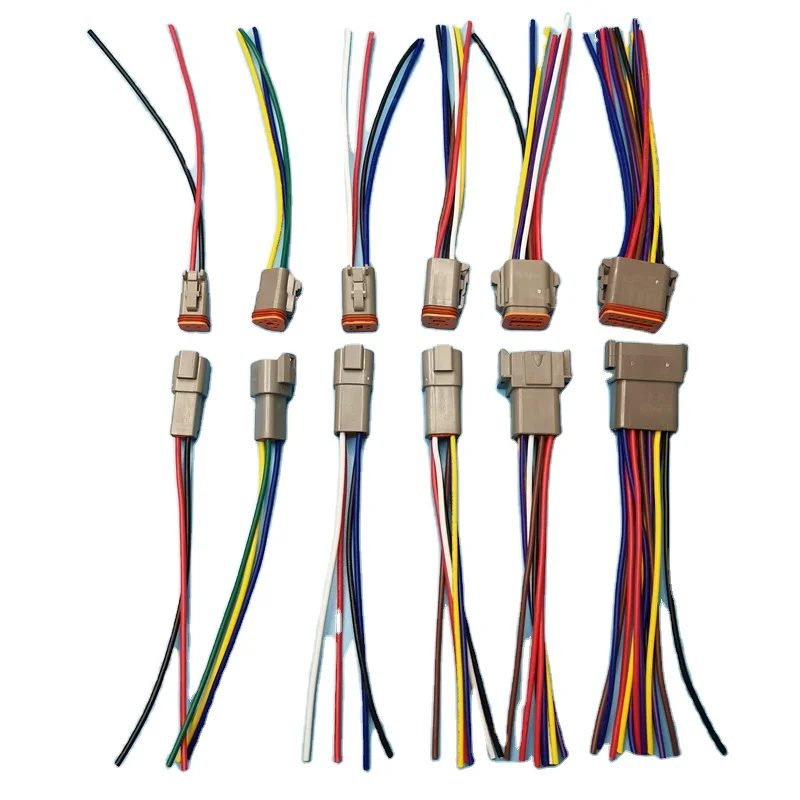Deutsch Automotive Wiring Connector Kits With Seals Terminals Connector 2p/3p/4p/6p/8p/12p Dt