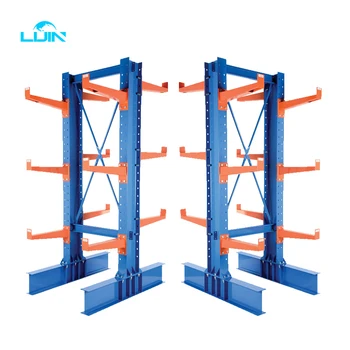 Custom Size Tube Warehouse Cantilever Racking Storage Garage Shelf For ...