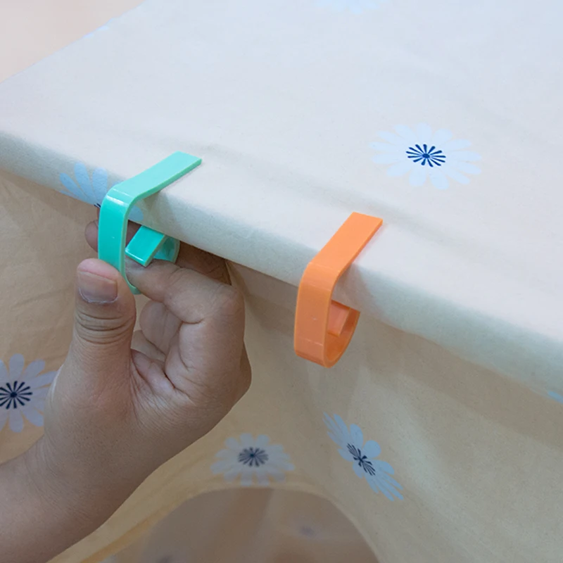 
 Оптовая продажа пластиковое покрытие стола ткань зажимы скатерть зажимы  