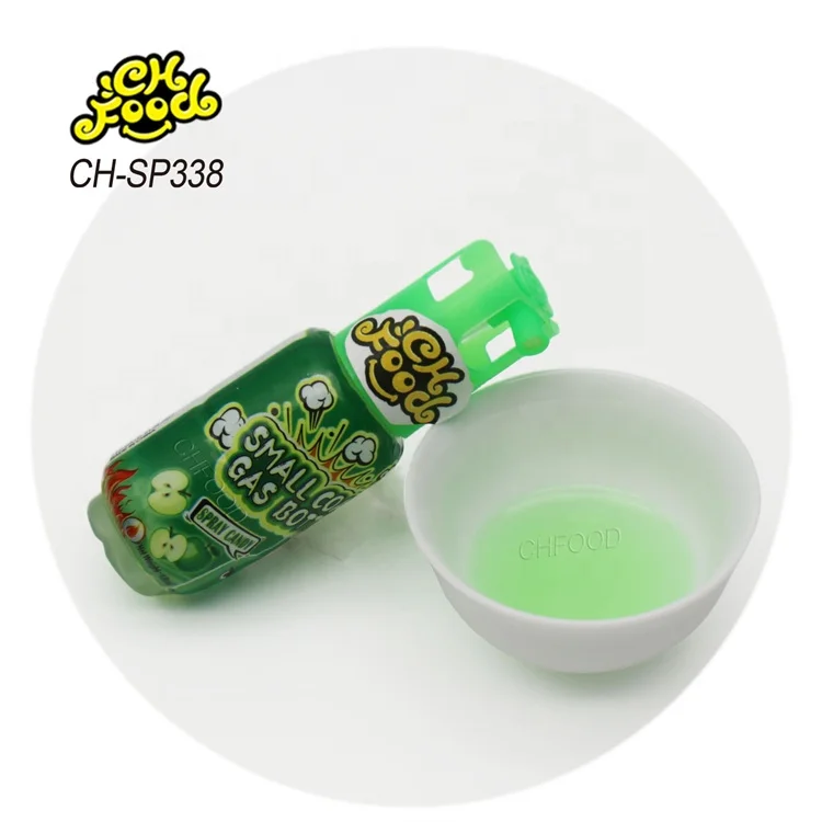 Wholesale Low MOQ Gas Cylinder Sour Fruit Flavor Liquid Spray Candy Sweets for Kids