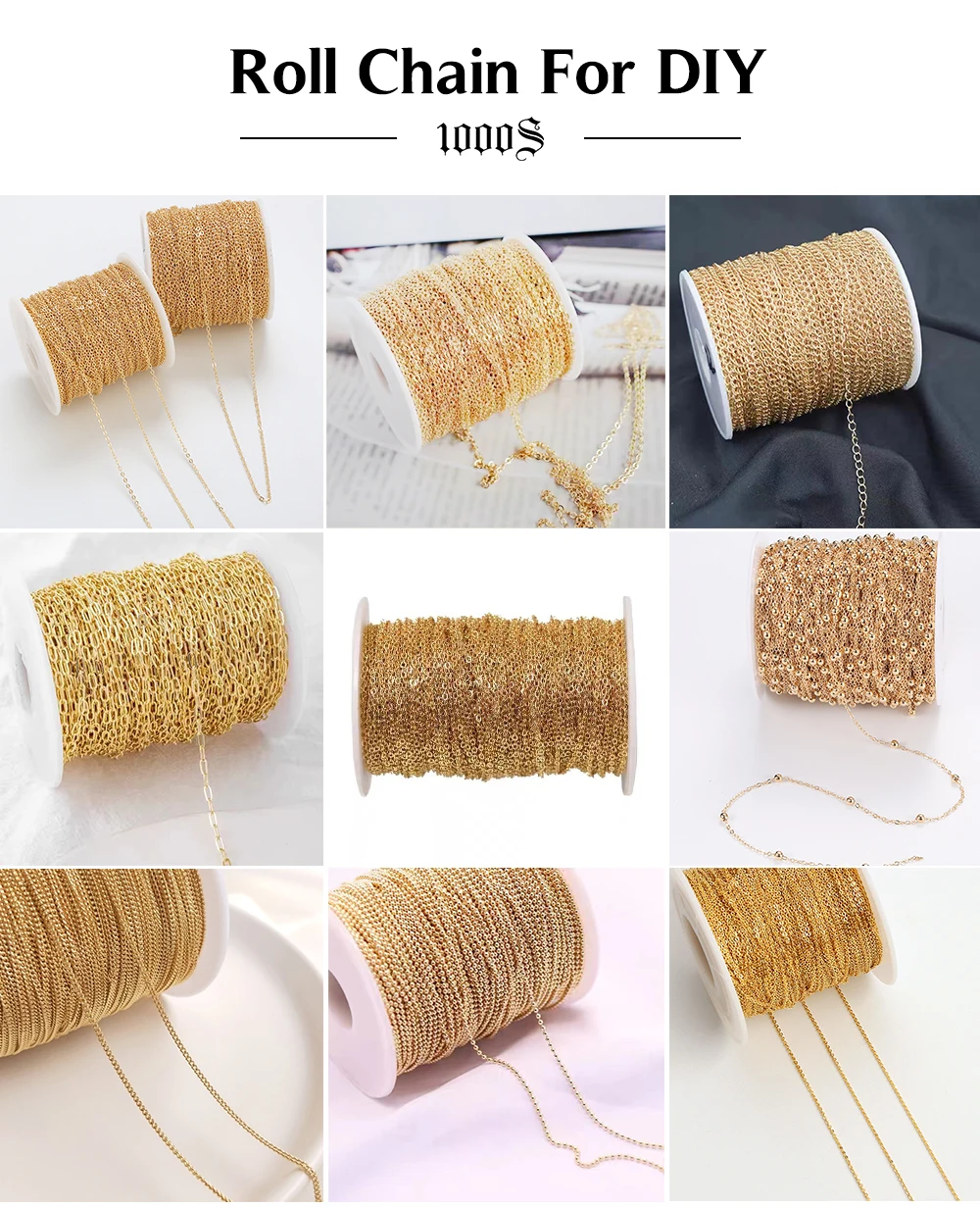 Lip Chain Jewelry Chain Customized Fine Jewelry Wholesale Gold Factory