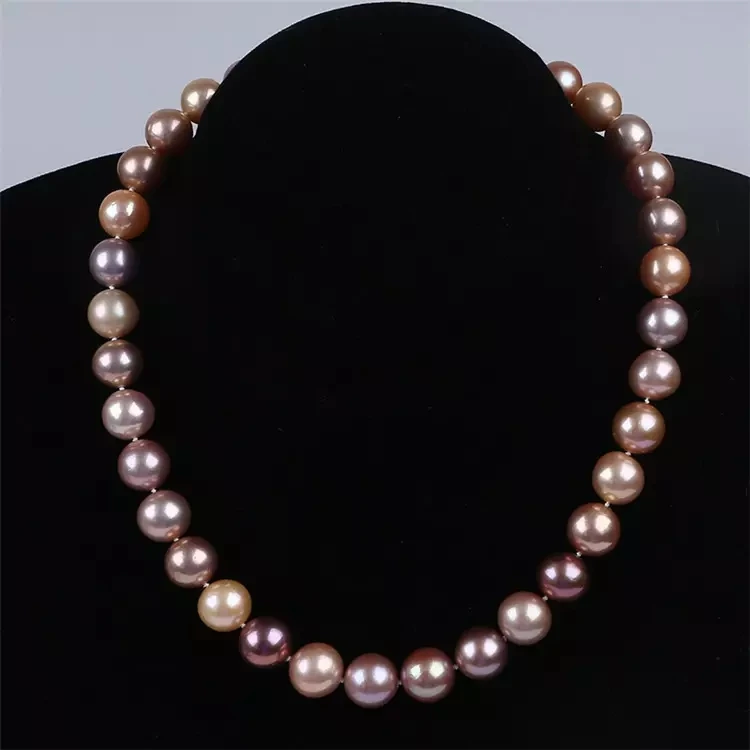 Sample Design 10-12mm Natural EdisonFreshwater Real Pearls Necklace For Sale 222090