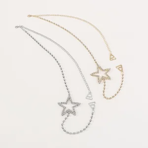 Rhinestone Shoulder Chain Jewelry Crystal Sexy Festival Rave Crystal Shoulder Strap Chain Bridal Rhinestone Lingerie Chain