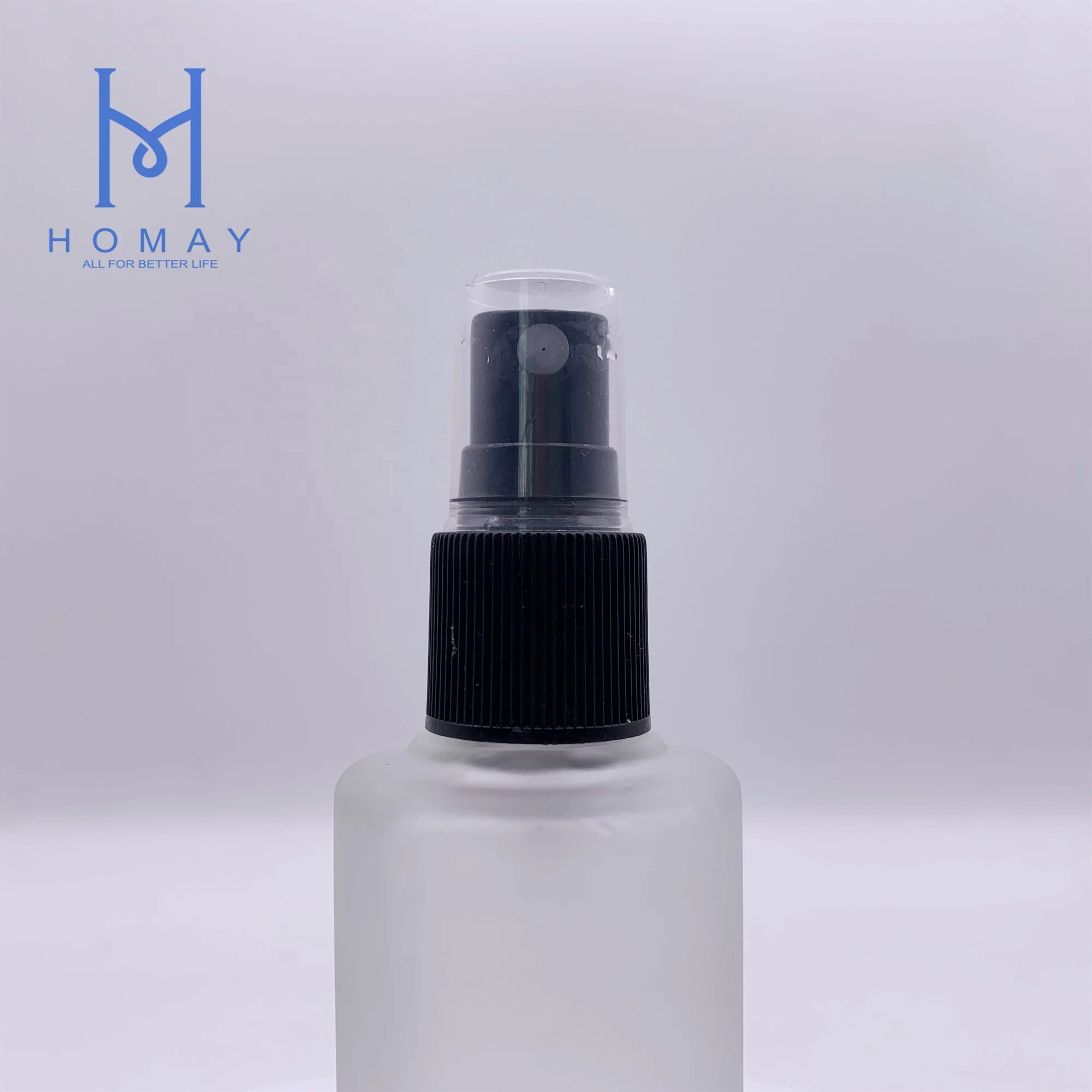 High Quality 85ml Cosmetic Perfume Frosted Glass Sprayer Pump Bottle  Straight Circle Shape - Main Image